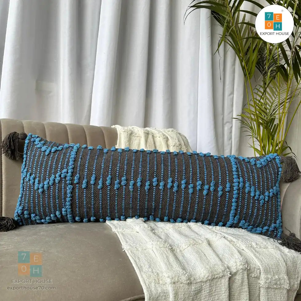 Cotton Boho Lumbar Cover - Size:30cm x 91cm (12" x 36")