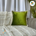 Export House Velvet Plain Cushion Cover -  Size:40cm X 40cm (16" X 16")