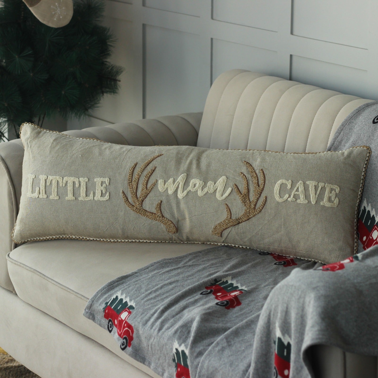 Embroidered CHRISTMAS LUMBAR COVERS