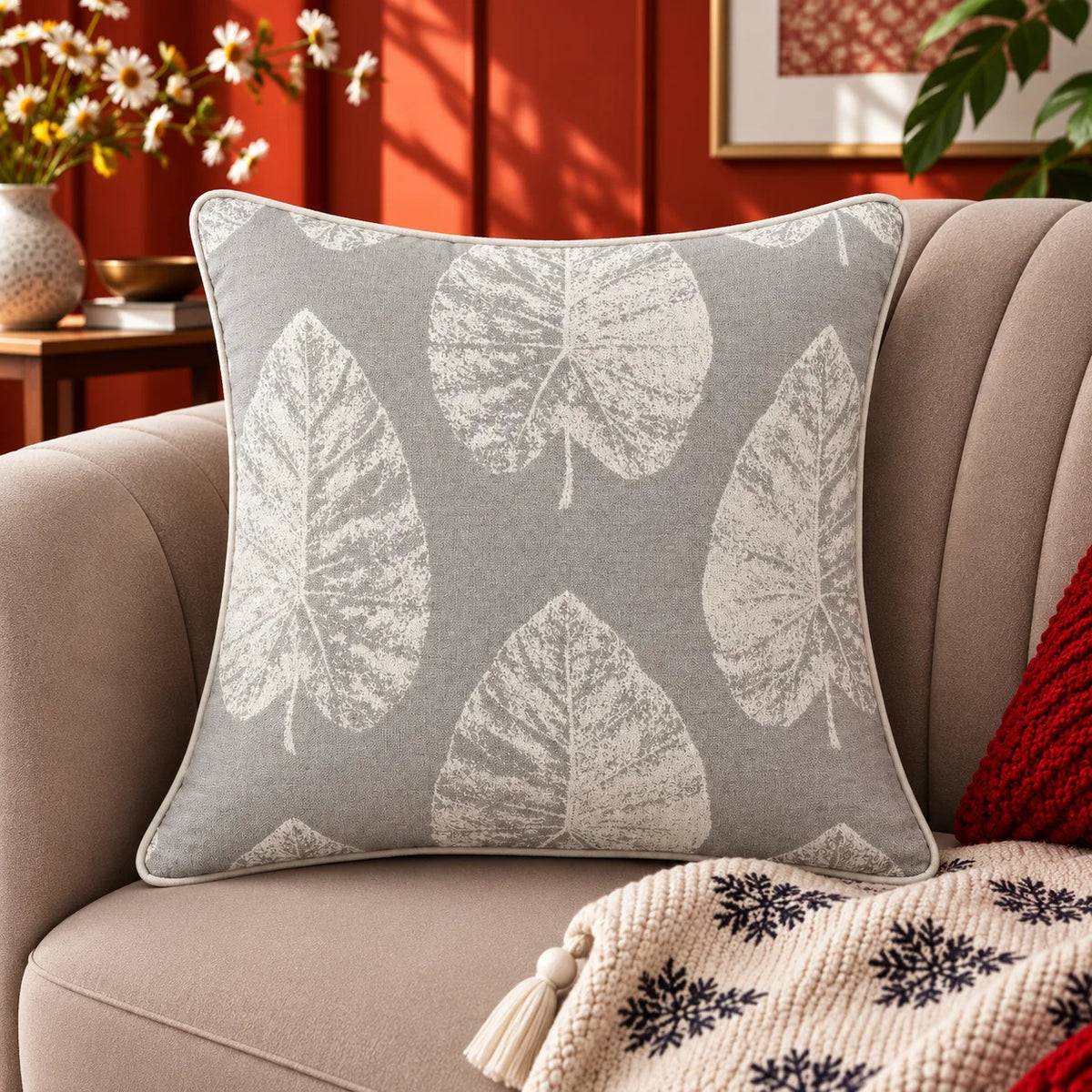 Heritage Petal Printed Cushion Cover