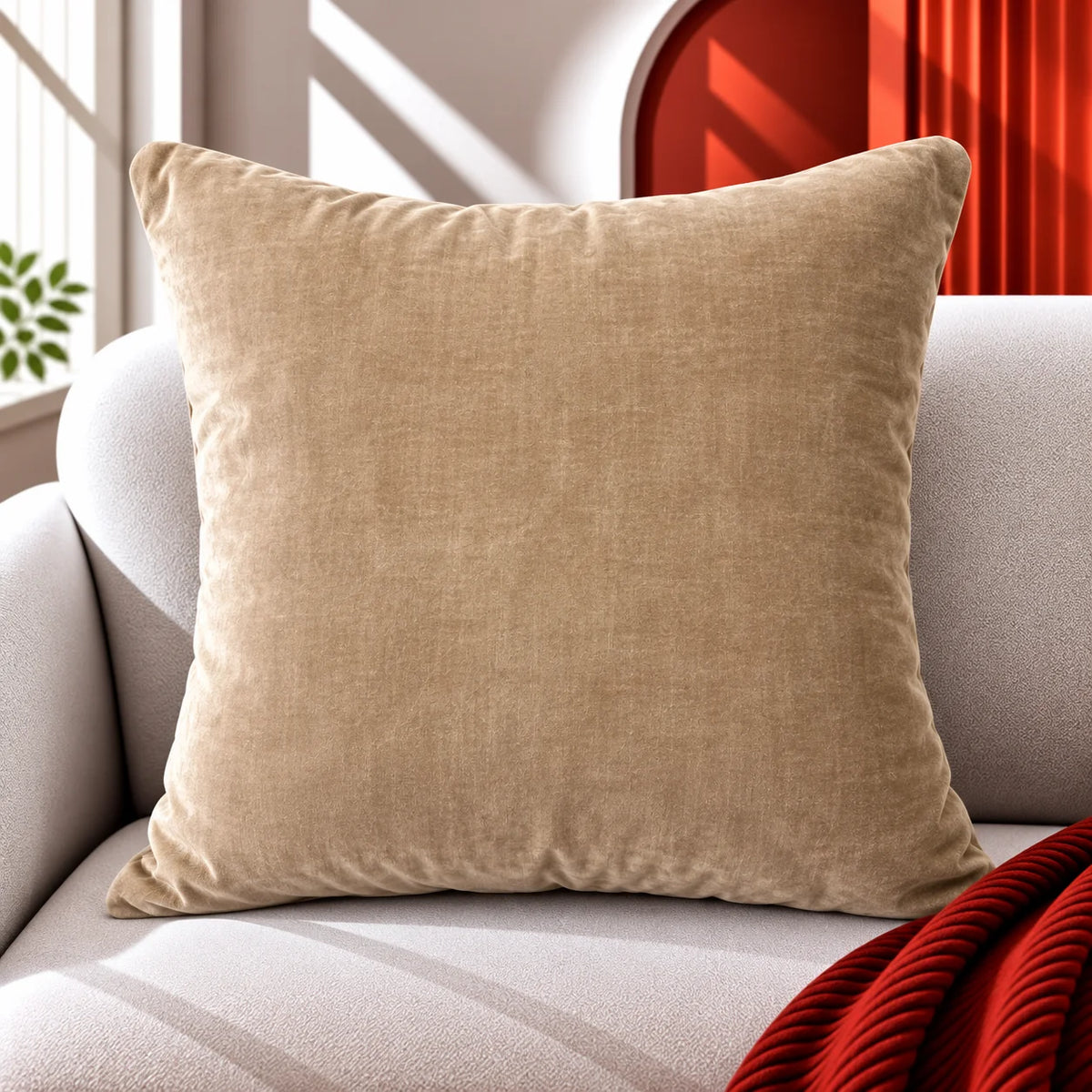 Premium Velvet Solid Cushion Cover