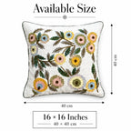 Colorweave Embroidered Cushion Cover