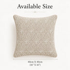 Petal Pattern Beaded Cushion Cover