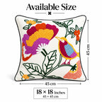 Bird Garden Premium Embroidered Cushion Cover