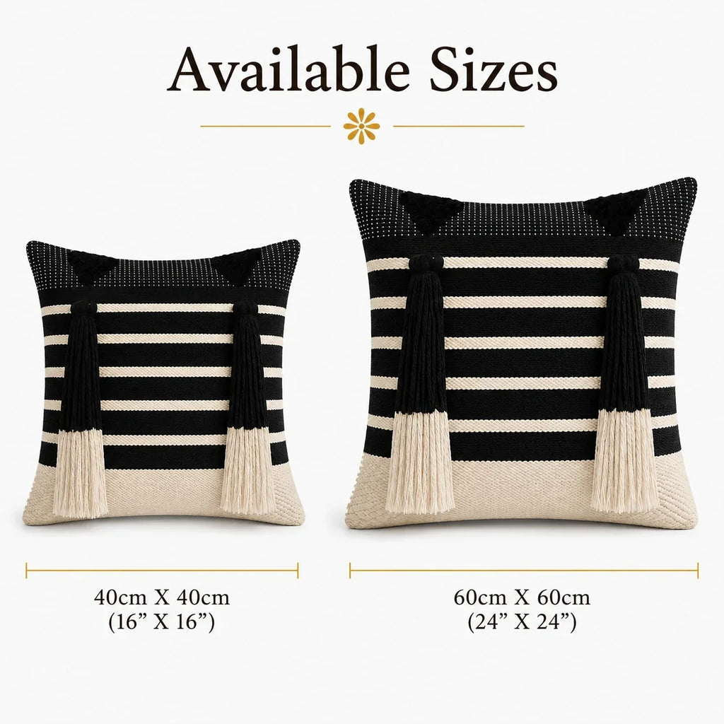 Midnight fringe - Premium Cushion Covers