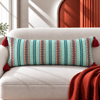 Classic Bloom Jacquard Lumbar Cushion Cover