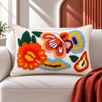 Color Garden Embroidered Cushion Cover
