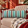 Classic Bloom Jacquard Lumbar Cushion Cover