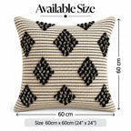 Salt & Pepper Woven Boho Cushion Cover