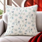 Artisan Slub Embroidered Cushion Cover