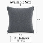 Luxe Boucle Charcoal Cushion Cover