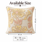 Petalora Embroidered Cushion Cover