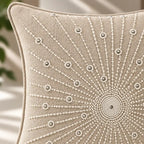 Aureline  Beaded Cushion Cover