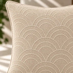 Arc Weave Bead Work Cushion Cover