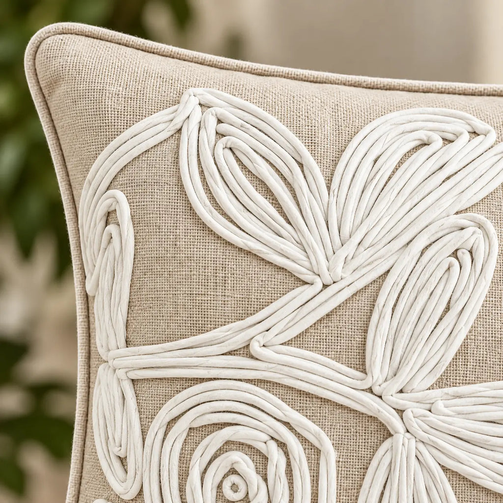 Loop Flower Premium Cushion Cover