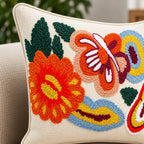 Color Garden Embroidered Cushion Cover
