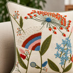 Garden Mix Embroidered Cushion Cover