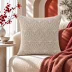 Petal Pattern Beaded Cushion Cover