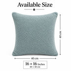 Luxe Boucle Sage Green Cushion Cover