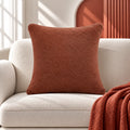 Luxe Boucle Burnt Rust Cushion Cover