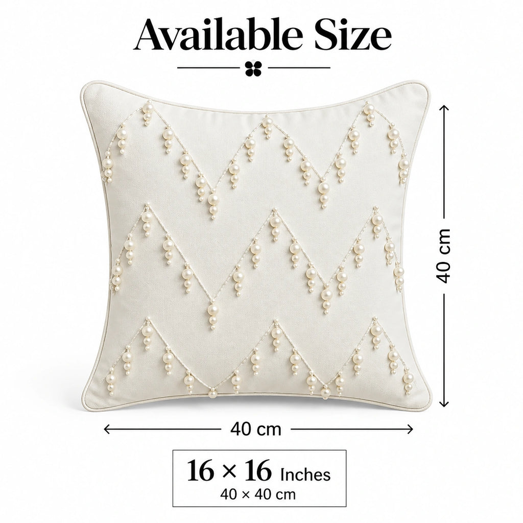 Pearl Chevron Cushion Cover