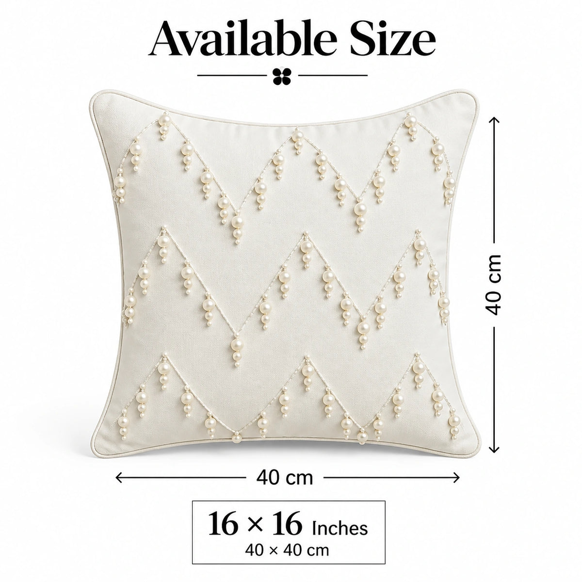 Pearl Chevron Cushion Cover