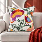 Bird Garden Premium Embroidered Cushion Cover