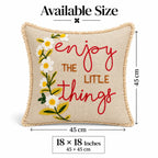 Little Joy Embroidered Cushion Cover