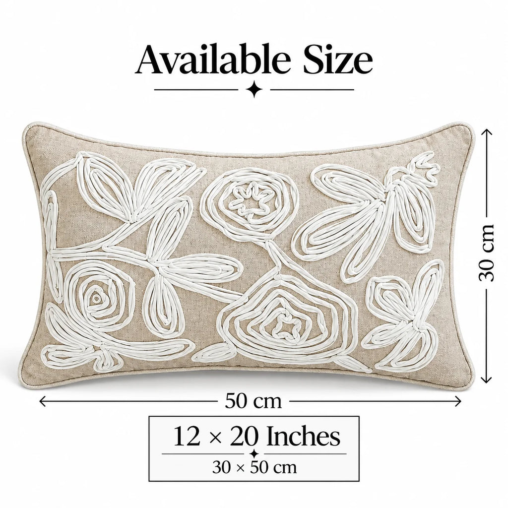 Loop Flower Premium Cushion Cover
