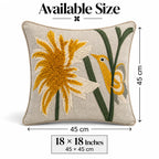 Aurela Bird Embroidered Cushion Cover