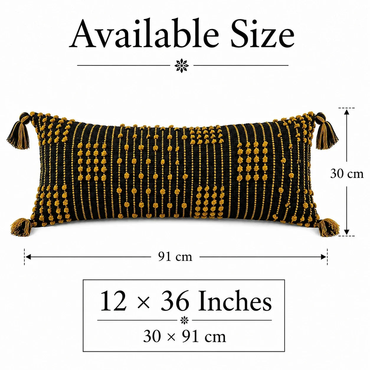 Designer Lumbar Cushion Cover 12x36 | Buy Cushions Online