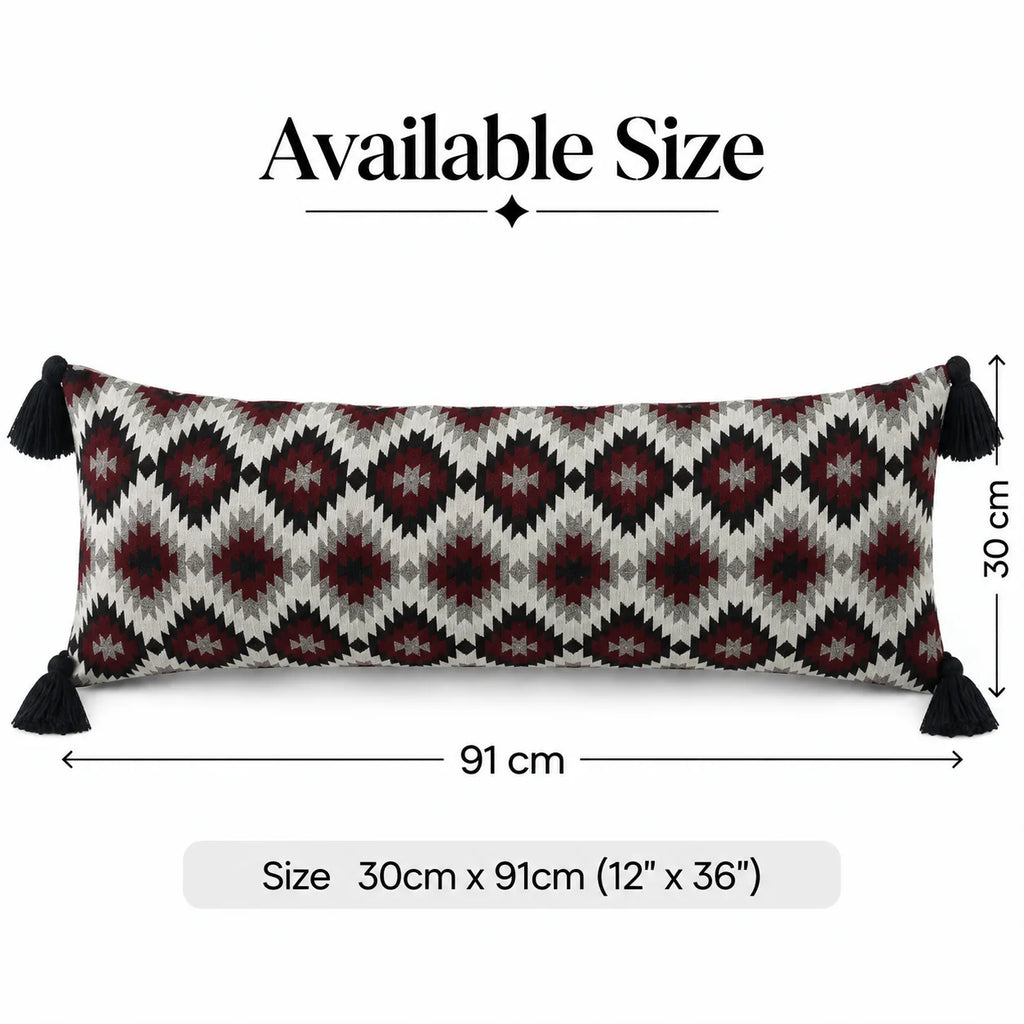 Botanical Grace Jacquard Lumbar Cushion Cove