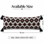 Botanical Grace Jacquard Lumbar Cushion Cove