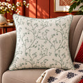 Flora Sketch Embroidered Cushion Cover