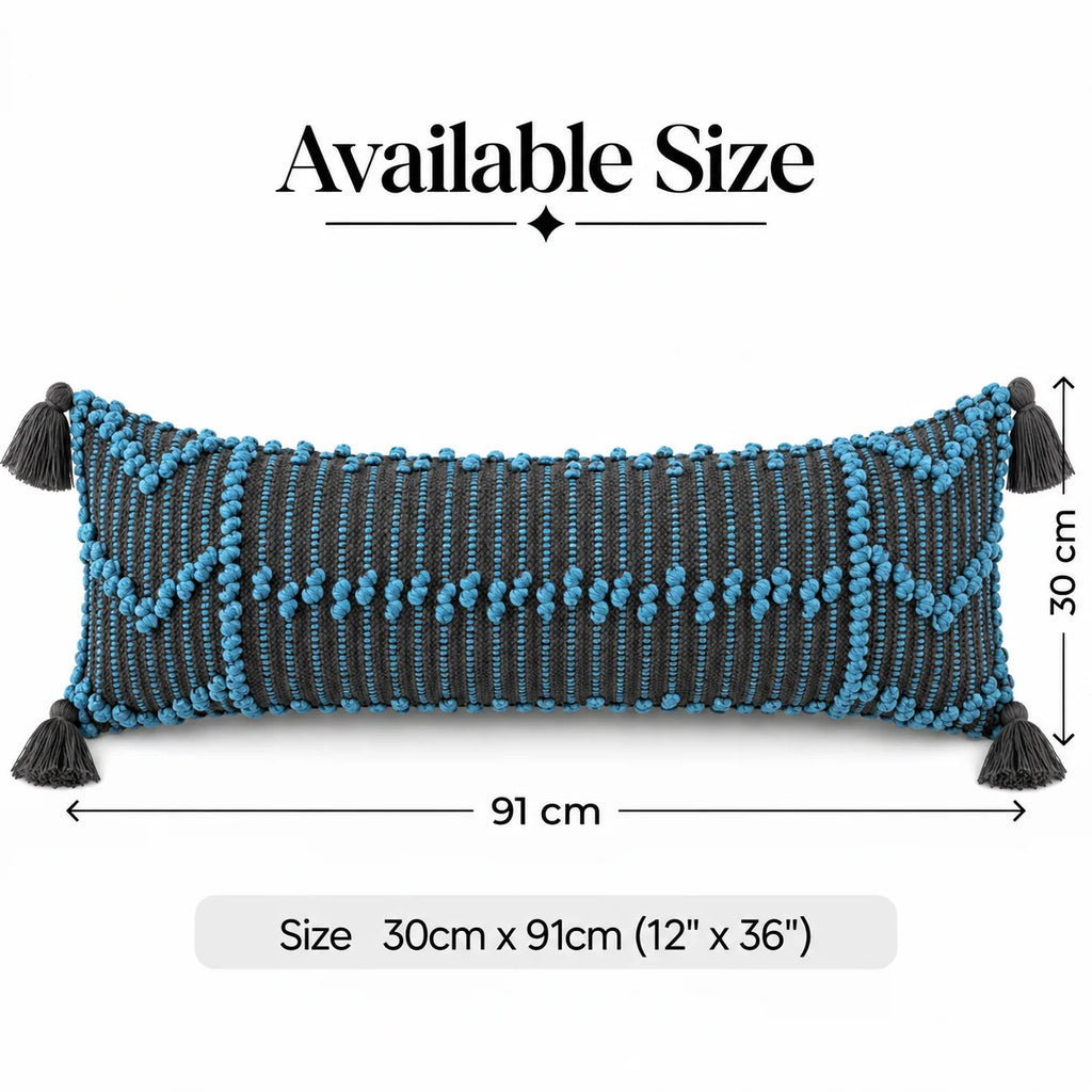 Fresh Boho Cotton Lumbar Cushion Cover
