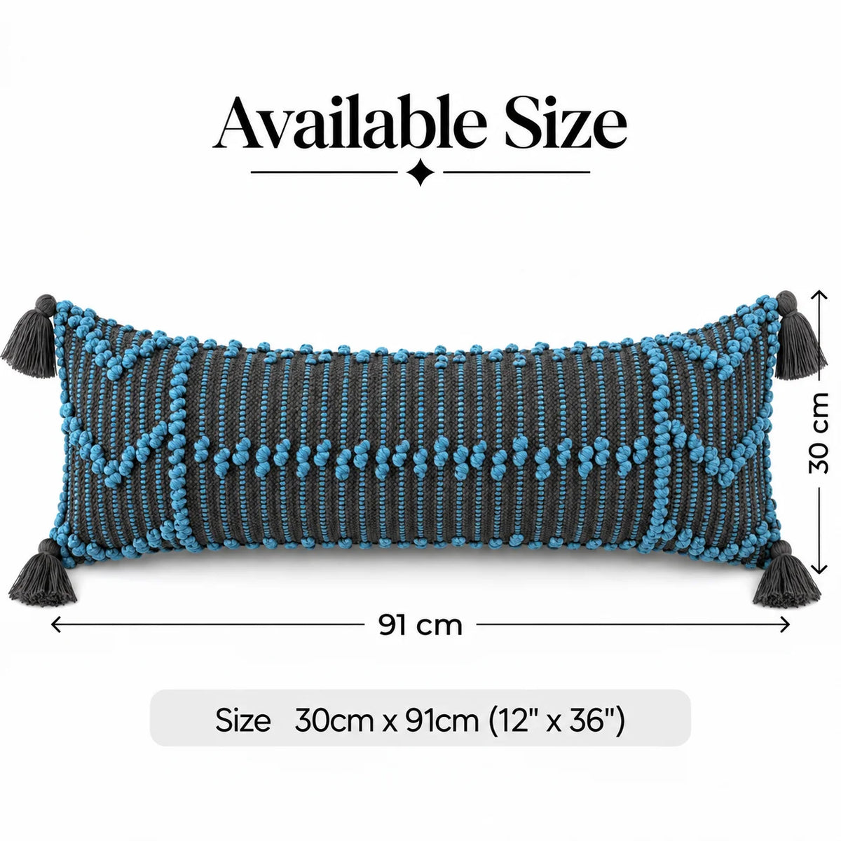 Fresh Boho Cotton Lumbar Cushion Cover