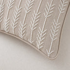 Leaf Lines Beaded Cushion Cover