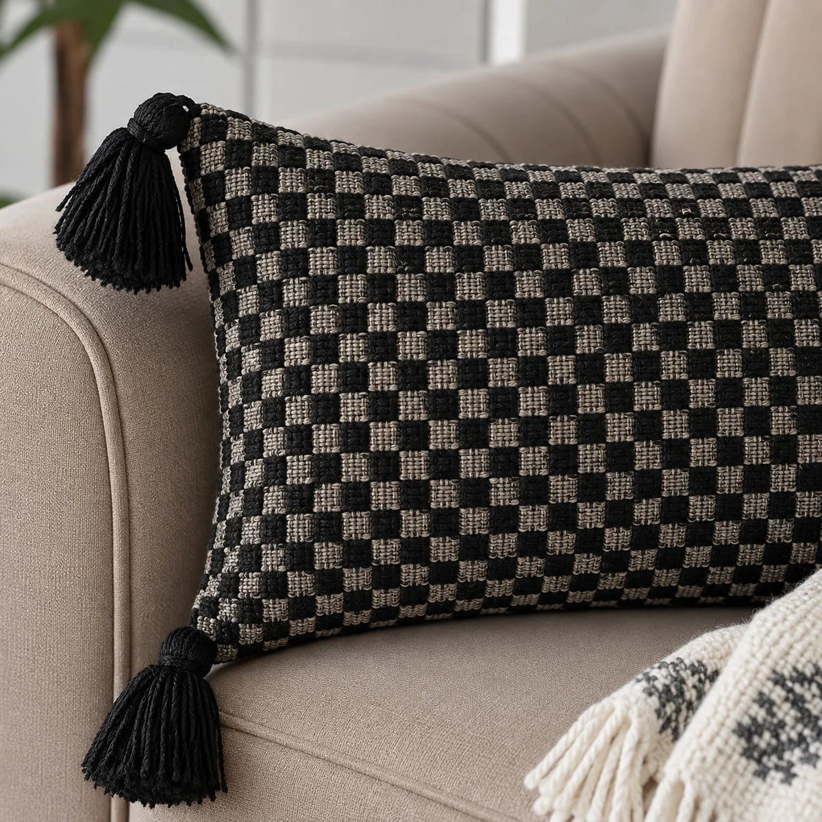 Garden Grace Jacquard Lumbar Cushion Cover