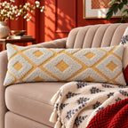Artisan Tufted Cotton Lumbar Cushion Cover