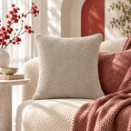 Luxe Boucle Oat Beige Cushion Cover