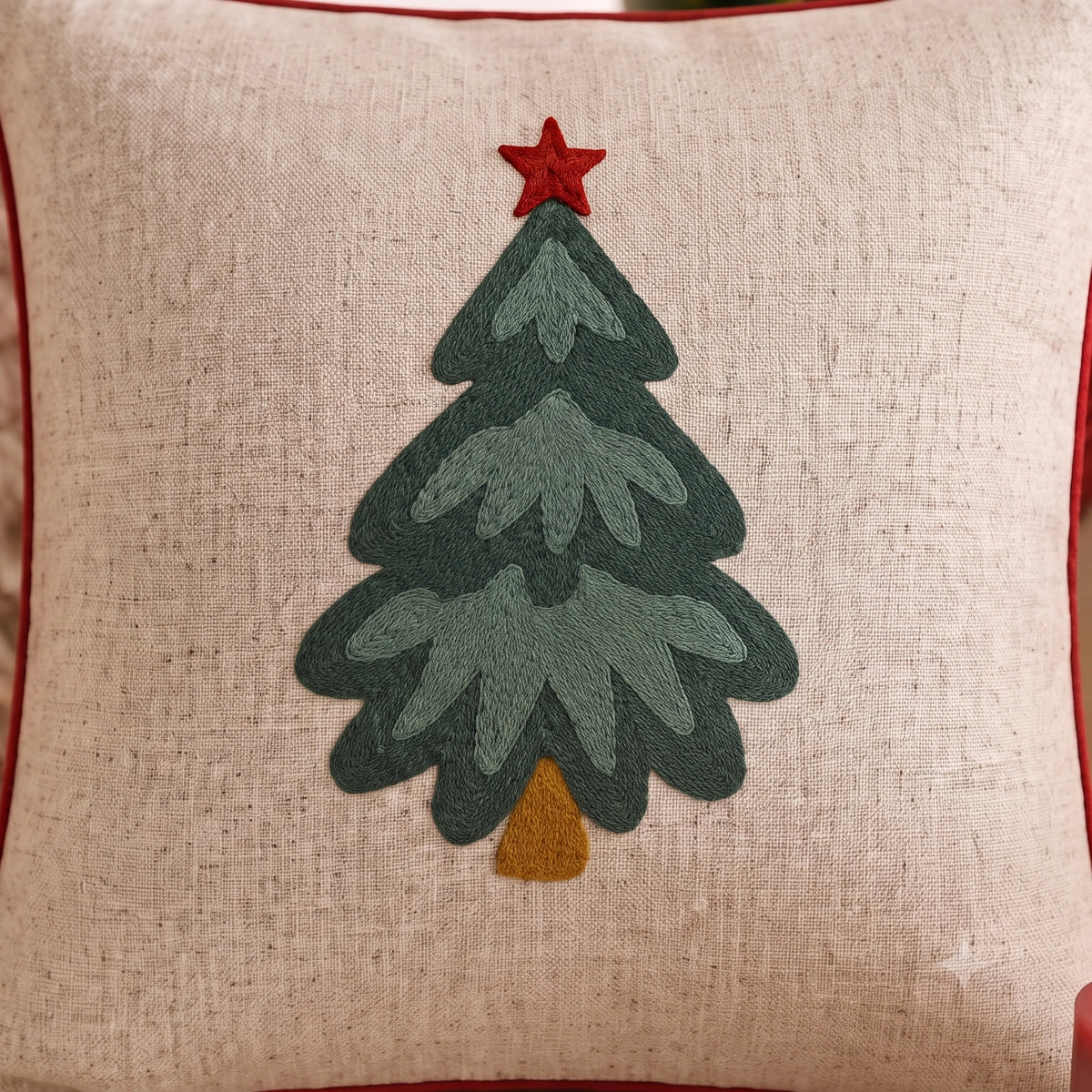 Grey Holly Cushion Cover