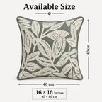 Vineletter Embroidered Cushion Cover