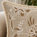 Floral Frame Premium Cushion Cover