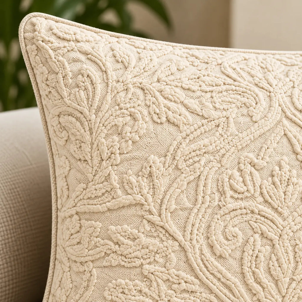 Heritage Lace Embroidered Cushion Cover