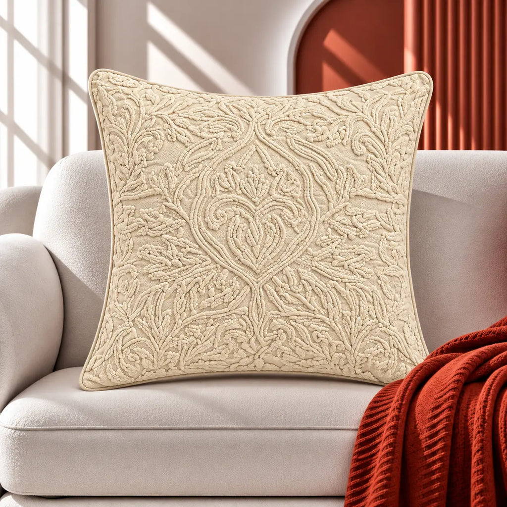 Heritage Lace Embroidered Cushion Cover