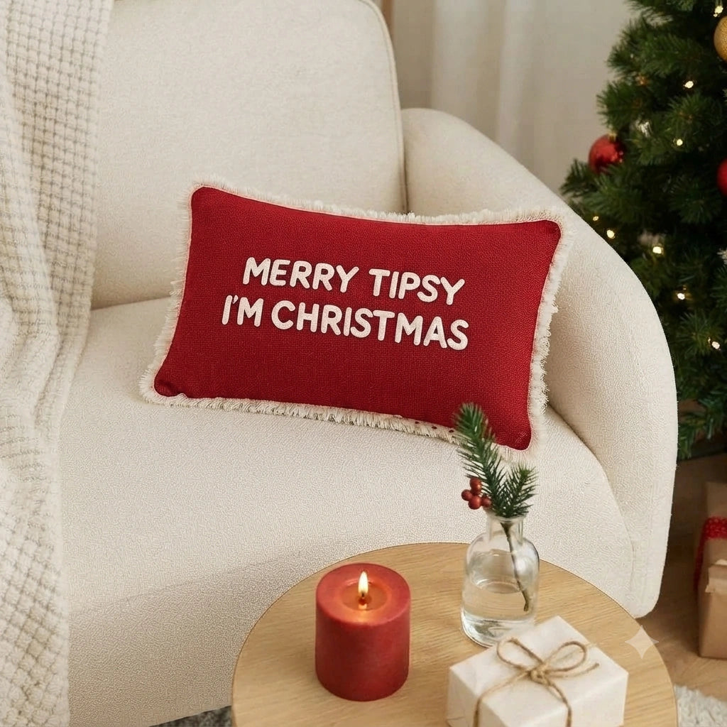 Merry Mistletoe Lumbar Cover