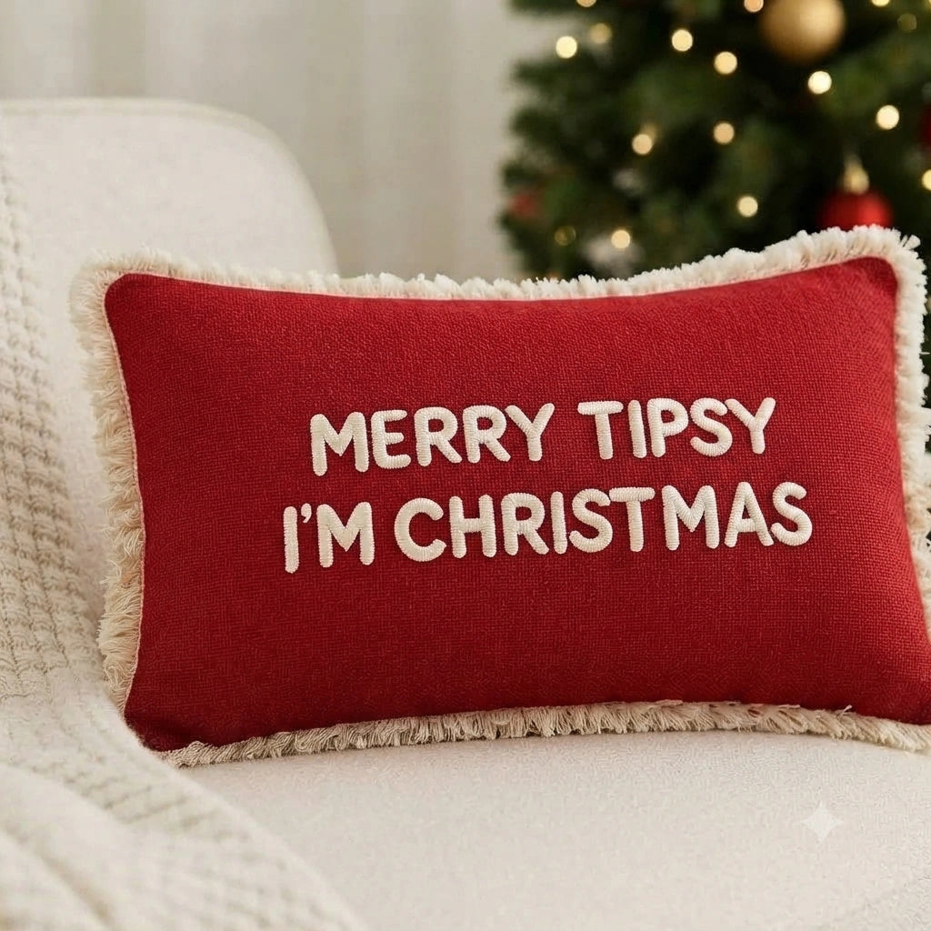 Merry Mistletoe Lumbar Cover