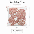 Claywhorl Embroidered Cushion Cover