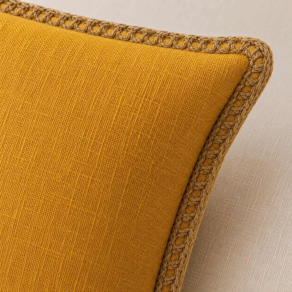 Mustard Elegance Jute Lace