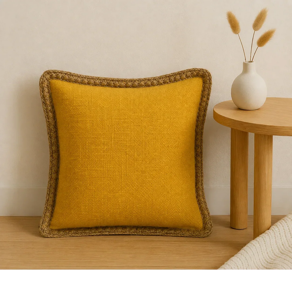 Mustard Elegance Jute Lace